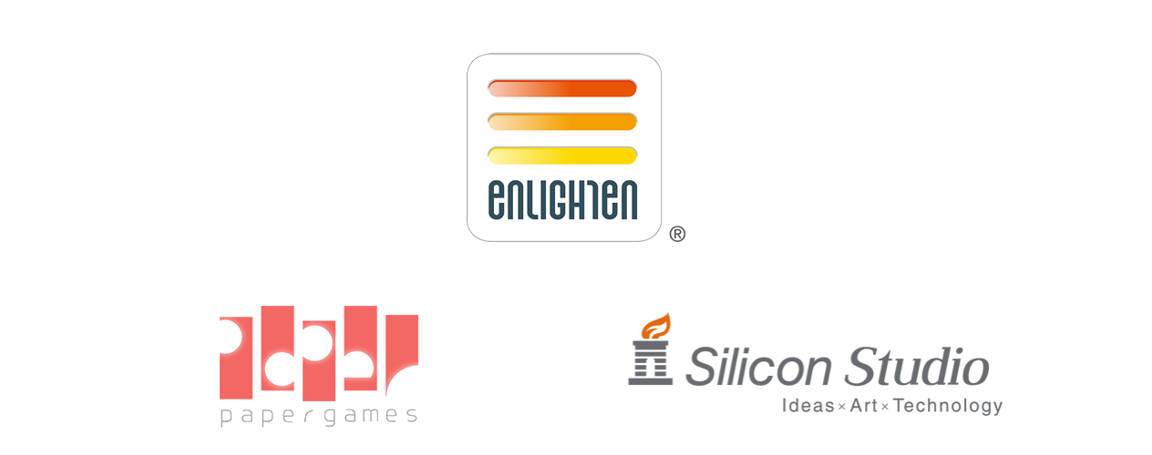 シリコンスタジオとPapergames、Enlightenのロゴ