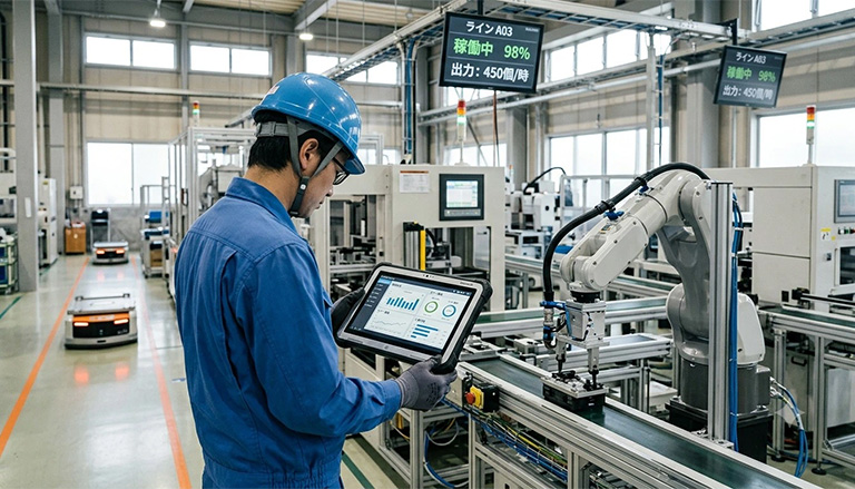 スマートファクトリーとは？シミュレーション×AIで進化する工場の作業ライン最適化