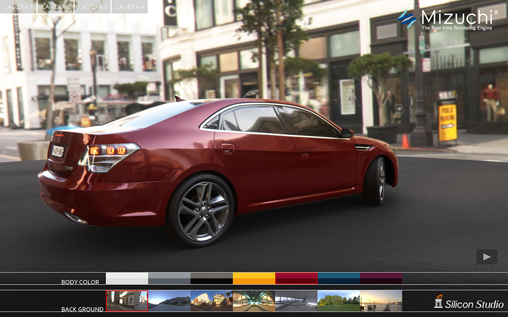 ‘Car Viewer’ Demo - Mizuchi Rendering Engine