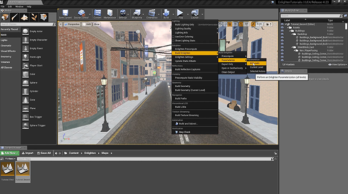 Enlighten, Unreal Engine version 4.23 and tutorial video release