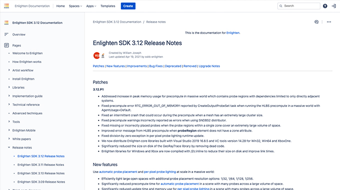 Enlighten 3.12.P1 をリリース