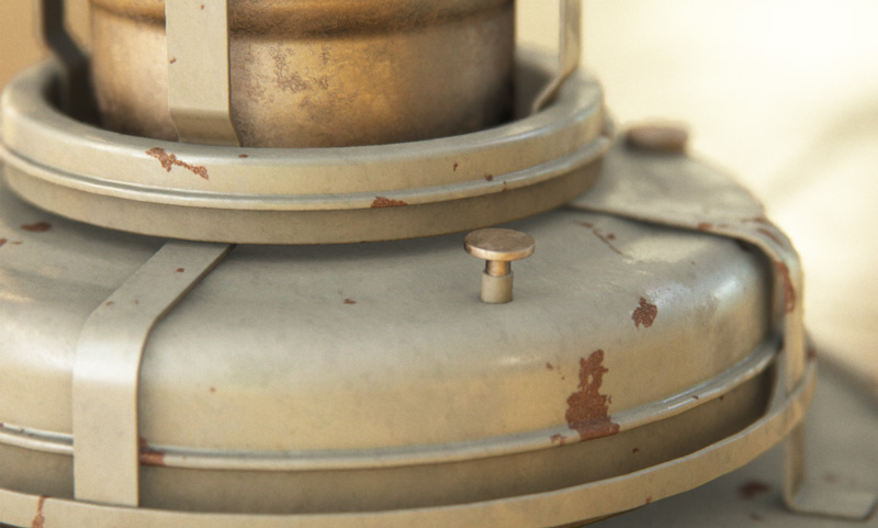 Mizuchi - Detailed rust on a metal stove