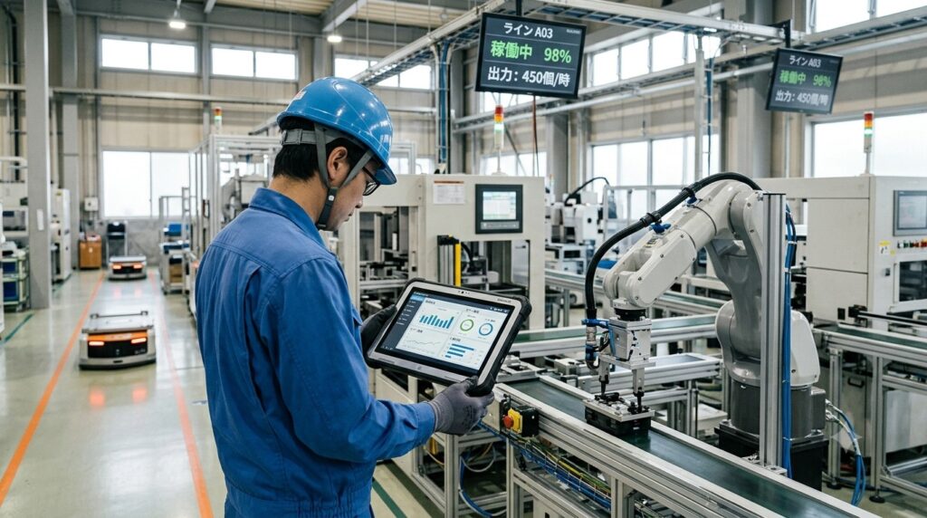 スマートファクトリーとは？シミュレーション×AIで進化する工場の作業ライン最適化