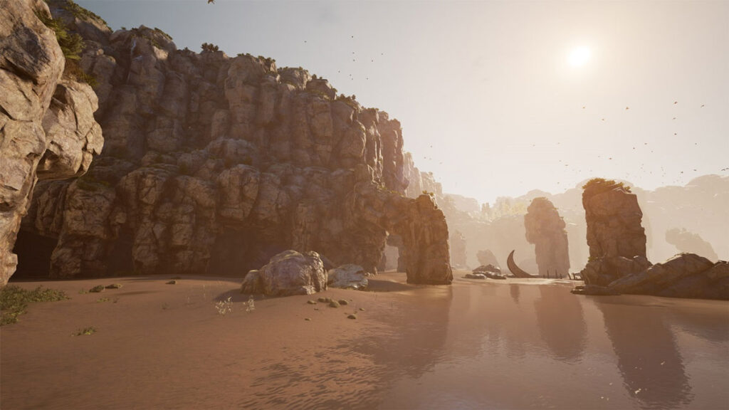 『Enlighten』デモ「Seastack Bay」(イメージ) Courtesy of Ninja Theory