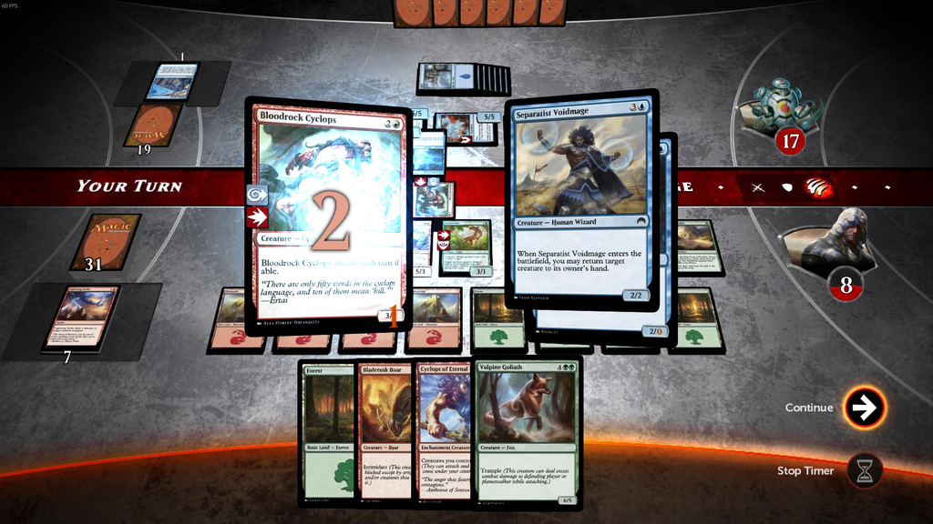 『MAGIC DUELS』における『YEBIS 3』を使ったポストエフェクトの例 OFF