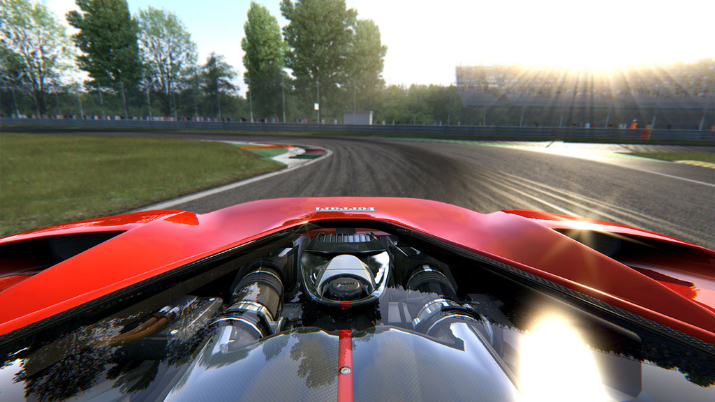 『Assetto Corsa』における『YEBIS 3』を使ったポストエフェクトの例