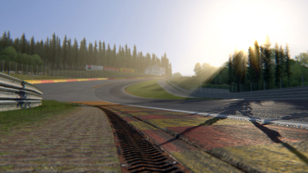 『Assetto Corsa』における『YEBIS 3』を使ったポストエフェクトの例