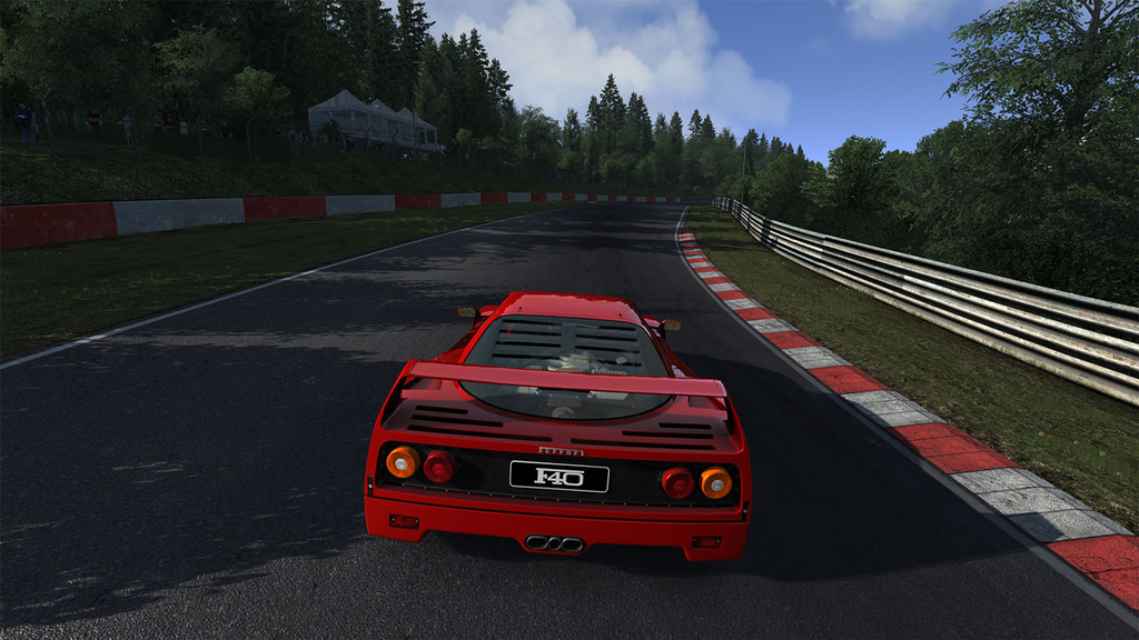 『Assetto Corsa』における『YEBIS 3』を使ったポストエフェクトの例