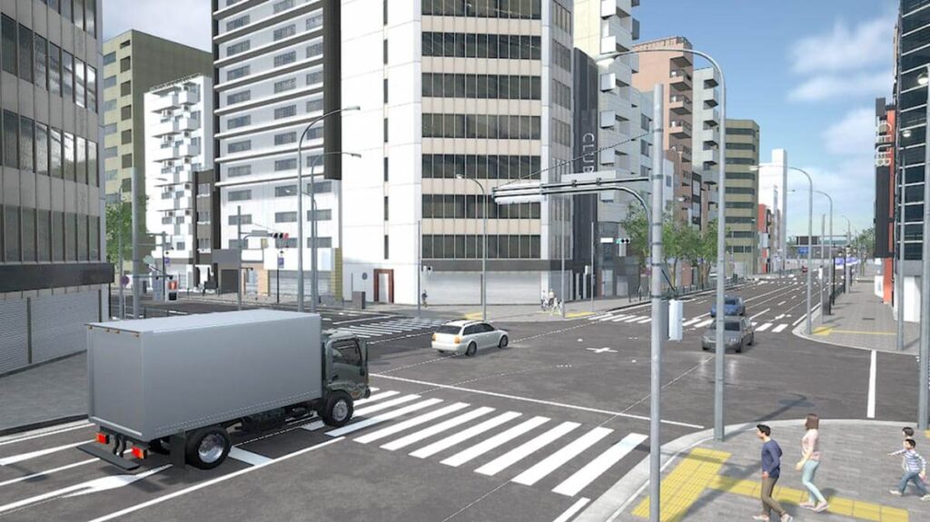 日野自動車にデザイン評価のための走行シミュレーター①