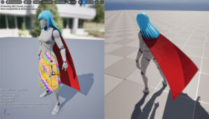 Unreal Engine 揺れもの物理プラグイン検証：Kawaii Physics & SPCR Joint Dynamics