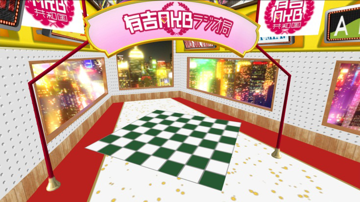 『有吉AKB共和国』でのポストエフェクトによるグレア表現の一例